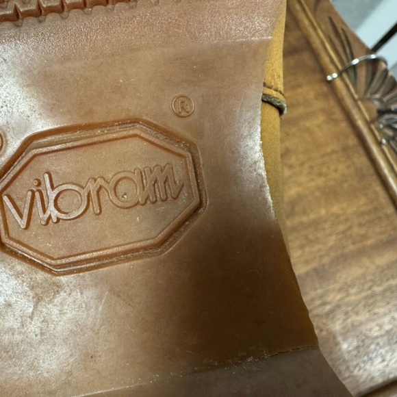 Vibram, Mens, Casual shoes, Honey Brown, Size 9.5, Leather, Loafer, Slip on.! main image 8